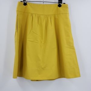J CREW yellow cotton skirt